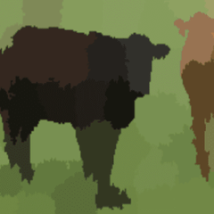 SLIC superpixel over-segmentation of a natural image
